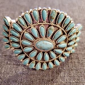 Lucky brand turquoise cuffed bracelet